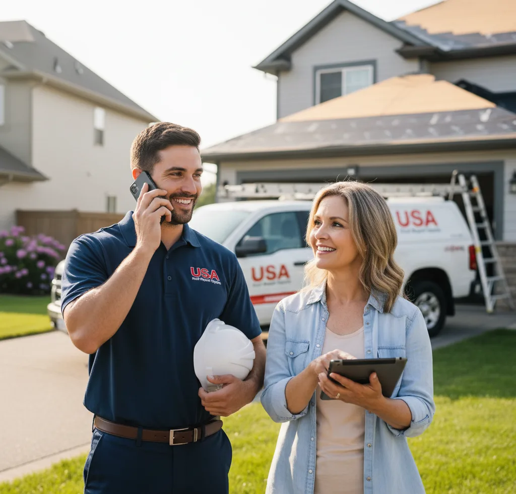 USA Roof Repair Experts customer support in Shawnee